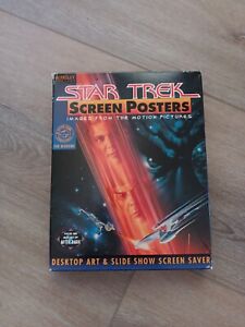 Affiches d'écran Star Trek vintage logiciel économiseur d'écran disquettes