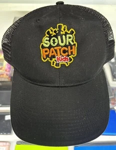 Sour Patch Kids Candy Black Trucker Hat Mesh Snapback Hat Cap Adult Adjustable - Picture 1 of 6