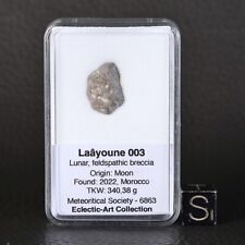 Nouvelle Météorite Lunaire Laâyoune 003 de 0,68 g Achondrite Lune C52.4.36