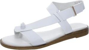Franco Sarto Glenni Damen-Riemchensandale weißes Leder Größe 9 - Bild 1 von 8