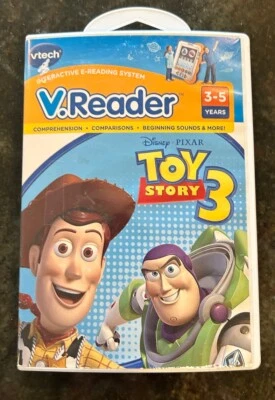 VTech V.Reader Toy Story 3 Interactive E-Reading System Cartridge Disney Pixar - Image 1 of 3