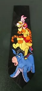 Cravatta vintage Disney e "Winnie the Pooh" con tigre, maialino e occhio 100% poliestere - Foto 1 di 12