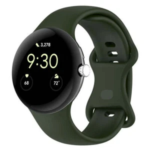 Bransoletka do Google Pixel Watch 3/2/1 41mm Bizon Pasek do zegarka Pasek do zegarka Ciemnozielony - Zdjęcie 1 z 5