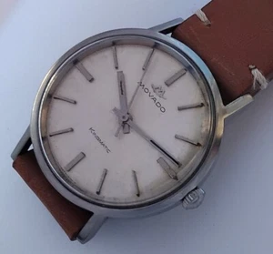 28 JEWELS SWISS MADE MOVADO KINGS MATIC AUTOMATIK HERREN VINTAGE UHR - Bild 1 von 6
