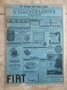 RIVISTA L'ILLUSTRAZIONE ITALIANA - 1918 N° 43 DEL 27 OTTOBRE (OK) - Imagen 1 de 2