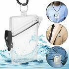 Waterproof Fashion Transparent ID Credit Card Holder Protector With Lanyard