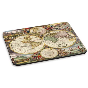 Vintage Old World Map #5 Rond Globes Rétro Tapis De Souris PC Ordinateur - Photo 1/1