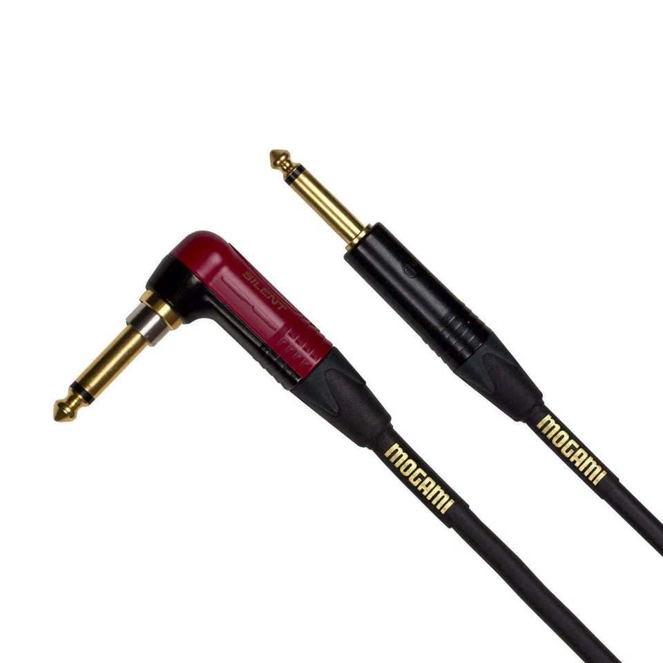Mogami Gold Inst Silent R-18 | Instrument Cable with Neutrik Silent Right Angle - Image 1 of 1