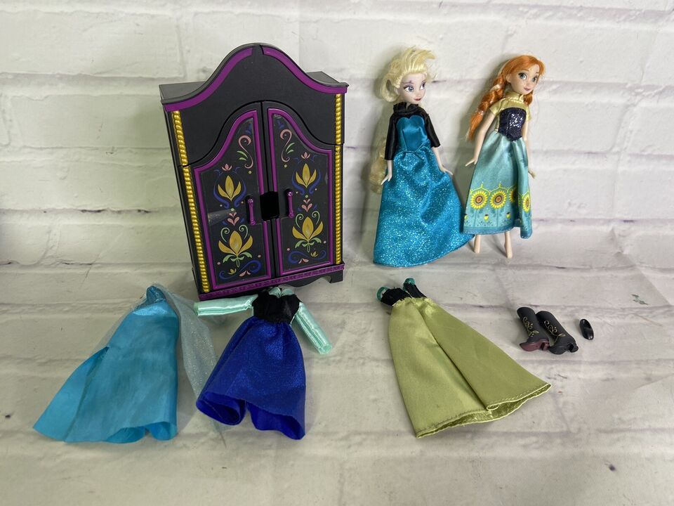 Frozen Elsa Anna Wardrobe Doll Sets Giftsets Mini Disney Store Playsets