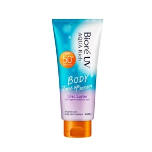 Biore UV Aqua Rich Body Tone Up Serum SPF50+ PA+++ Lilac Luster Brighter 130ml - Picture 1 of 9