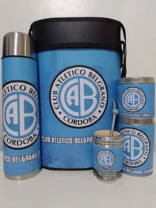 JUEGO BELGRANO DE CORDOBA con BOLSO Mate + Bombilla + Azúcar + Yerbera + Termo - Imagen 1 de 1