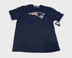 Nike New England Patriots T-shirt Mens 2XL Navy Short-sleeve 100% Cotton New NWT - Picture 1 of 7