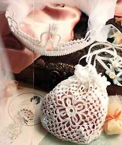 LOVELY Bridal Purse & Crown/Apparel/Crochet Pattern INSTRUCTIONS ONLY - Picture 1 of 1