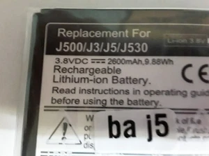 REPLACEMENT LITHIUM BATTERY GALAXY J3 - Picture 1 of 1