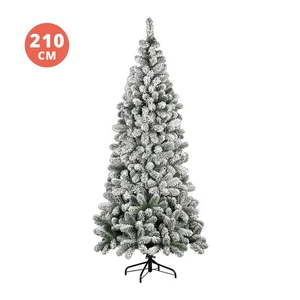 Albero Natale 210 cm innevato Kenya verde - Foto 1 di 2