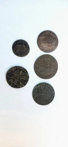 French Canada And Louisana Coin Lot 1600s And 1700s Coins - Picture 1 of 2