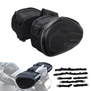 Motorcycle Saddlebags Panniers Waterproof Travel Luggage Bags 36L-58L Expanda... - Picture 1 of 9