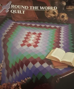 CROCHET Annie’s Afghan Quilt Club ~ “Around The World Afghan” ~ PATTERN ~ - Picture 1 of 2