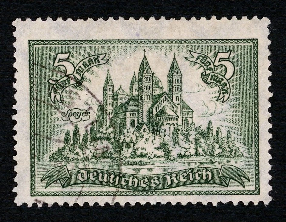 Sello Alemania, Scott # 350 usado, ligeramente cancelado Foto 1 de 1