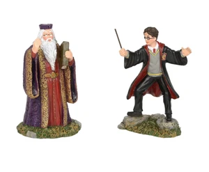 Department 56 Harry Potter Dorf Harry & der Schulleiter 2er Set Abt 56 - Bild 1 von 2