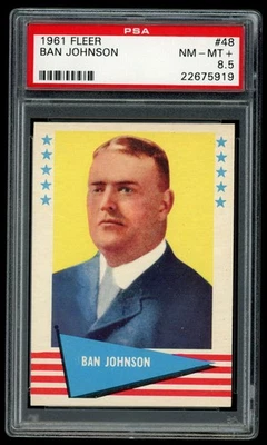 1961 Fleer 48 Ban Johnson - PSA 8.5 POP 1 - Image 1 of 2