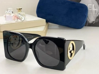 Gucci GG1587S 001 Women's Sunglasses Black/Grey - Image 1 of 3