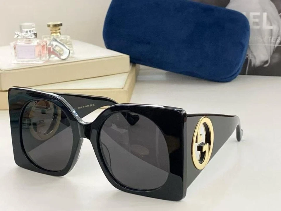 Gucci GG1587S 001 Women's Sunglasses Black/Grey - Image 1 of 3