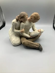 Willow Tree “New Life”Mom Dad Baby Family Figurine 2000. No Box. - Picture 1 of 4