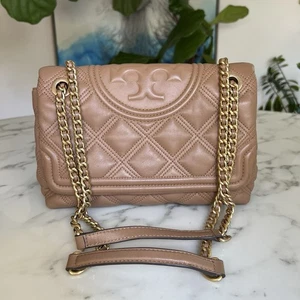 Tory Burch Fleming Soft Convertible Shoulder Bag Tiramisu Camel Tan Leather - Bild 1 von 24