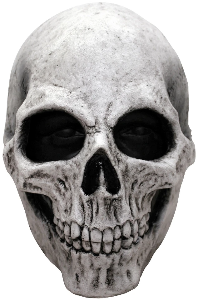 白色骷髅骨架死神成人面具 — 第 1/1 张图片