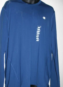 Mens CHAMPION Double Dry L/S Athletic Blue Shirt XL NWT - Picture 1 of 2