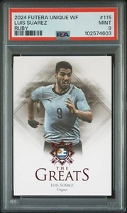 2024 Futera Único Luis Suárez El Grande Rubí - #115 SP/10 PSA 9 - Imagen 1 de 2