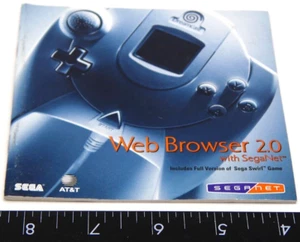 Authentic Sega Web Browser 2.0 Sega Dreamcast DC Game Manual Only - Picture 1 of 3