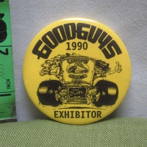 GOODGUYS Hot Rod & Custom Association button 1990 muscle cars Car Show pinback - Picture 1 of 1