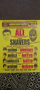 Ernie Shavers signiert Muhammad Ali Kampf Poster PSA authentifiziert 16 x 20 - Bild 1 von 3