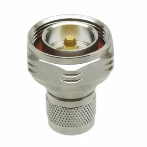 1pce DIN 7/16 Male Plug to N Male Plug Straight RF Coax Adapter Connector - Picture 1 of 4