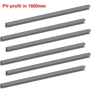 PV Solarprofil ALU PV-Anlage Befestigungs Montageschiene Flachdach Ziegeldach - Bild 1 von 21