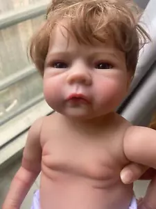 19in Real Reborn Baby Dolls Lifelike Newborn Boy Full Body Vinyl Silicone Doll - Imagen 1 de 6