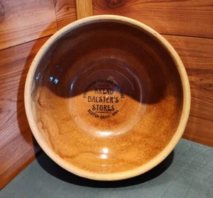 AREND BALSTER'S STORES SCOTCH GROVE, IOWA 8" STONEWARE BOWL - Picture 1 of 17