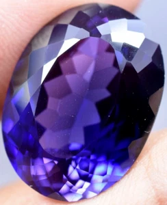 Natural 26.90 Ct Boysenberry Sapphire GGL Certified fabulous Loose Gemstone - Picture 1 of 9