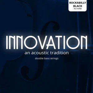 Innovation Rockabilly Black Acoustic Double Bass strings 90-140. 90140RB - D - Picture 1 of 3