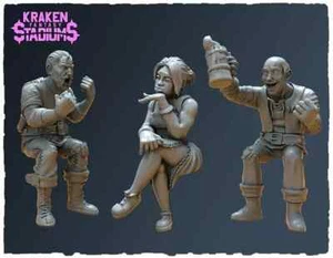 3 supporteur humain Fantasy Football convient a bloodbowl - Imagen 1 de 1
