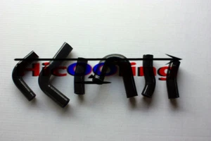 Black hose V65 Magna VF1100C 1983 1984 1985 1986 for Honda Silicone radiator - Foto 1 di 3