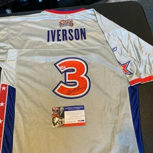 Allen Iverson Signed Authentic 2005 All Star Game Basketball Jersey PSA DNA COA - Picture 1 of 9