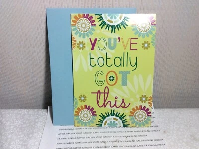 TARJETA DE FELICITACIÓN DE BUENA SUERTE RSVP Nueva con Sobre "Totalmente tienes esto..." Foto 1 de 2