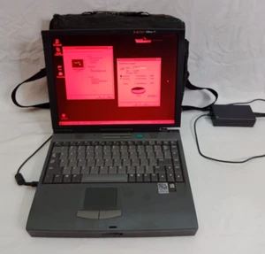 Vintage DEC Digital HiNote VP TS30H computer portatile Pentium II 266 MHz 96 MB RAM 4 GB disco rigido - Foto 1 di 23