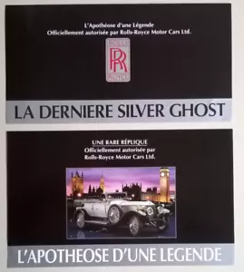 Rolls-Royce Siver Ghost Tourer (1925) : 2 Brochures FRANKLIN MINT (en français) - Foto 1 di 9