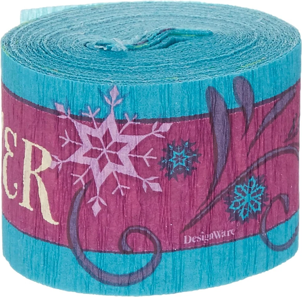 Frozen Disney Movie Princess Kids Birthday Party Decoration Crepe Paper Streamer - Image 1 of 1