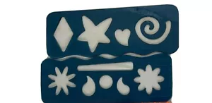 Lot 2 FISKARS Hard Plastic Drawing Stencils Templates Scrapbooking Shapes - Picture 1 of 3