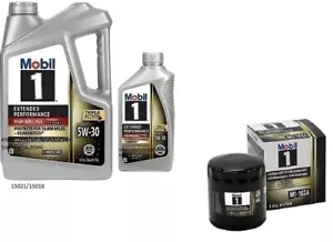 Mobil1 M1-102A Engine Oil Filter & 6 Quarts Mobil1 5W30 Full Syn. H/M Motor Oil - Picture 1 of 1